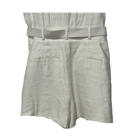 GENERATION LOVE WOMENS SIZE 10 LINEN BLEND MORGAN ROMPER WHITE - Picture 9 of 15